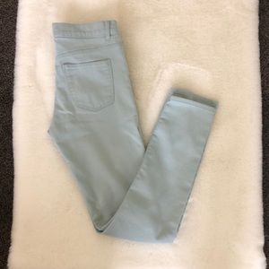 H&M pale green 5 pocket design pants size 13-14y